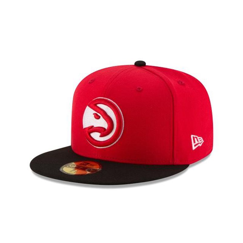 NBA Atlanta Hawks 2tone 59Fifty Fitted (AZQ5329) - Red New Era Caps